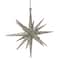 Sparkling Silver Glitter Starburst Ornament